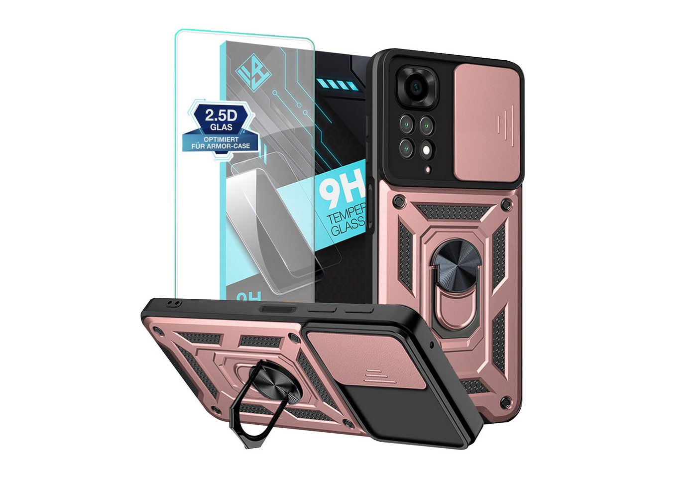 Tec-Expert Handyhülle Outdoor Cover Hülle für Xiaomi Redmi Note 11 Pro 6.67 Zoll, 6.67", Premium Hülle mit Kameraschutz aus verstärktem Polycarbonat Tec-Expert Handyhülle Outdoor Cover Hülle für Xiaomi Redmi Note 11 Pro 6.67 Zoll, 6.67", Premium Hülle mit Kameraschutz aus verstärktem Polycarbonat von Tec-Expert