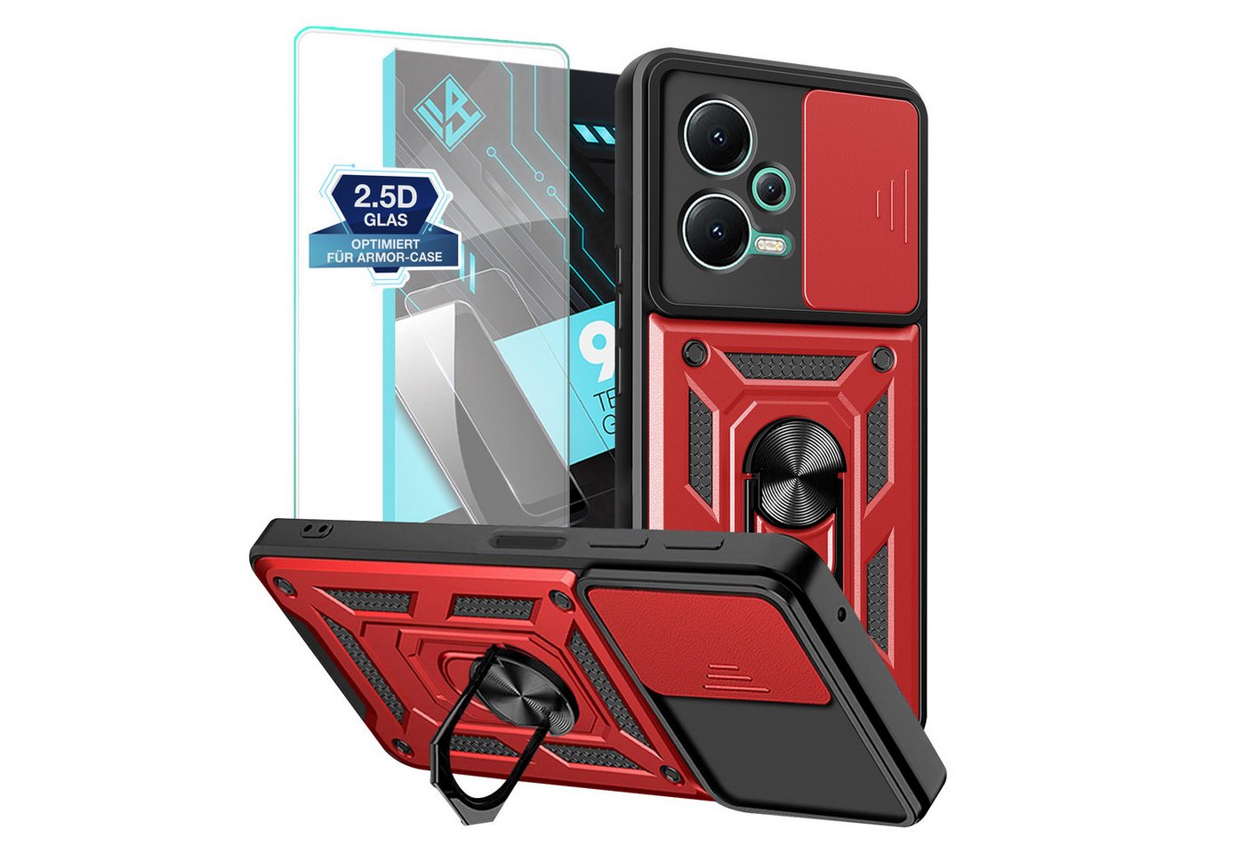 Tec-Expert Handyhülle Outdoor Cover Hülle für Xiaomi Redmi Note 12 5G 6.79 Zoll, 6.79", Premium Hülle mit Kameraschutz aus verstärktem Polycarbonat Tec-Expert Handyhülle Outdoor Cover Hülle für Xiaomi Redmi Note 12 5G 6.79 Zoll, 6.79", Premium Hülle mit Kameraschutz aus verstärktem Polycarbonat von Tec-Expert