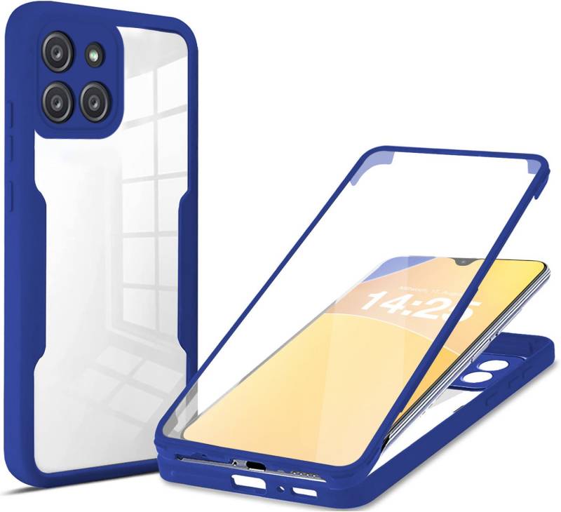 Tec-Expert Handyhülle 360 Grad Hülle für Samsung Galaxy A22 5G 6.6 Zoll, 6.6, Rundum Schutz Cover Case Hülle robust von Tec-Expert