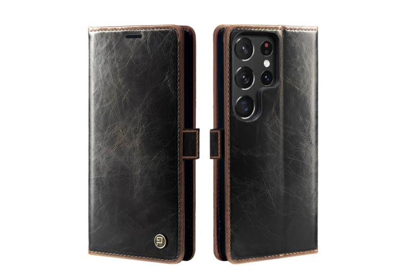 Tec-Expert Handyhülle Tasche Hülle für Samsung Galaxy S24 Ultra 6.8 Zoll, 6.8, Cover Klapphülle Case mit Kartenfach RFID Schutz aufstellbar von Tec-Expert