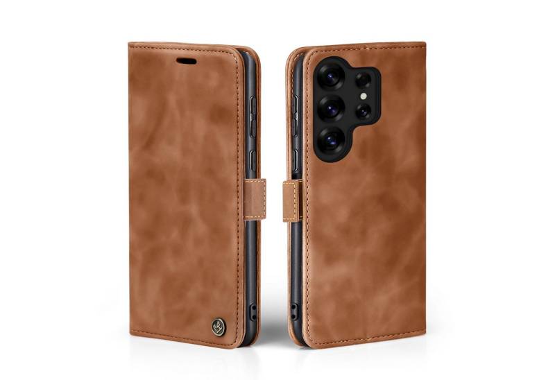Tec-Expert Handyhülle Tasche Hülle für Samsung Galaxy S25 Ultra 6.8 Zoll, 6.8, Cover Klapphülle Case mit Kartenfach Fliphülle aufstellbar von Tec-Expert