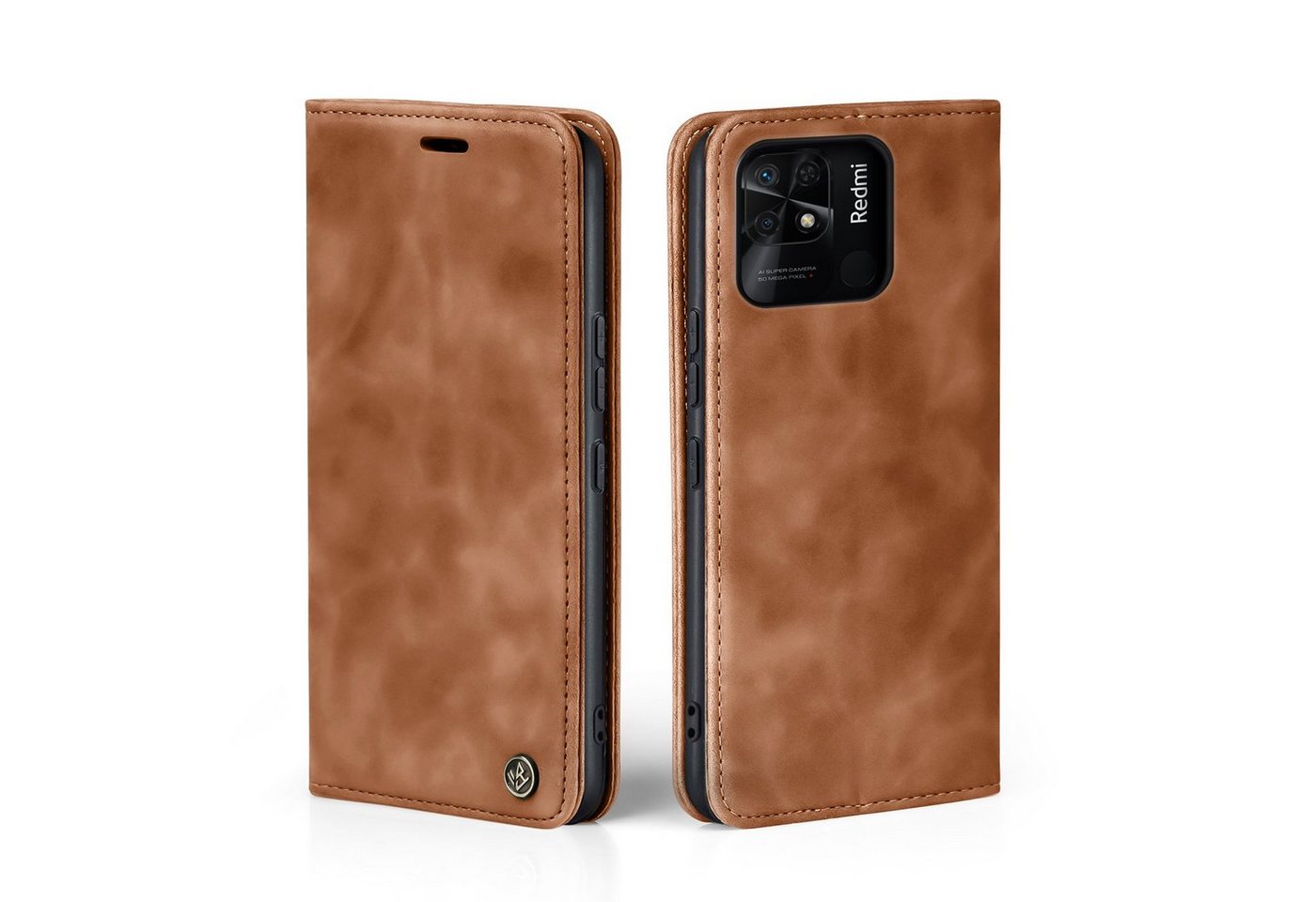 Tec-Expert Handyhülle Tasche Hülle für Xiaomi Redmi 10C, Cover Klapphülle Case mit Kartenfach Fliphülle aufstellbar von Tec-Expert