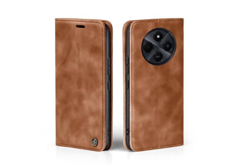 Tec-Expert Handyhülle Tasche Hülle für Xiaomi Redmi 14C 6.88 Zoll, 6.88, Cover Klapphülle Case mit Kartenfach Fliphülle aufstellbar von Tec-Expert
