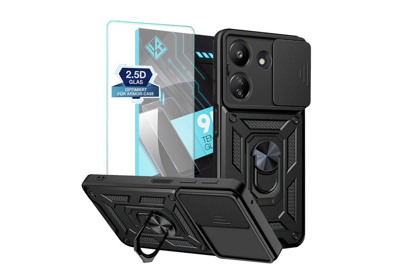 Tec-Expert Handyhülle Armor Hülle Camera Protect für Xiaomi Redmi Serie - Farbe: Schwarz Tec-Expert Handyhülle Armor Hülle Camera Protect für Xiaomi Redmi Serie - Farbe: Schwarz von Tec-Expert
