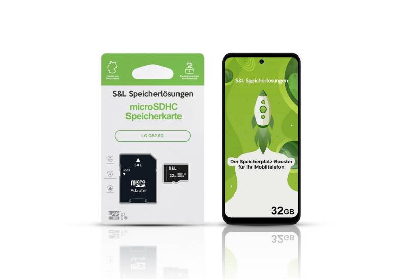 Tec-Expert microSD Karte S&L für LG Q92 5G Speicherkarte (64 GB, Class 10, microSDXC) von Tec-Expert