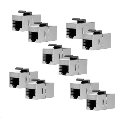 TecLines Keystone Modul Cat6a 2x RJ45 Buchse, TKM016 (10), LAN, Ethernet, Patchpanel von TecLines