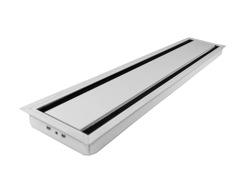 TecLines TKD010W Tisch Kabeldurchf?hrung 135x600mm, Alu/wei? von TecLines