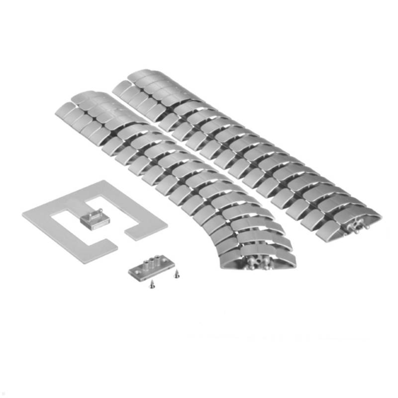 TecLines TKS004S Kabelschlange Set 75 cm mit Bodenplatte und Tischbefestigung, s... von TecLines