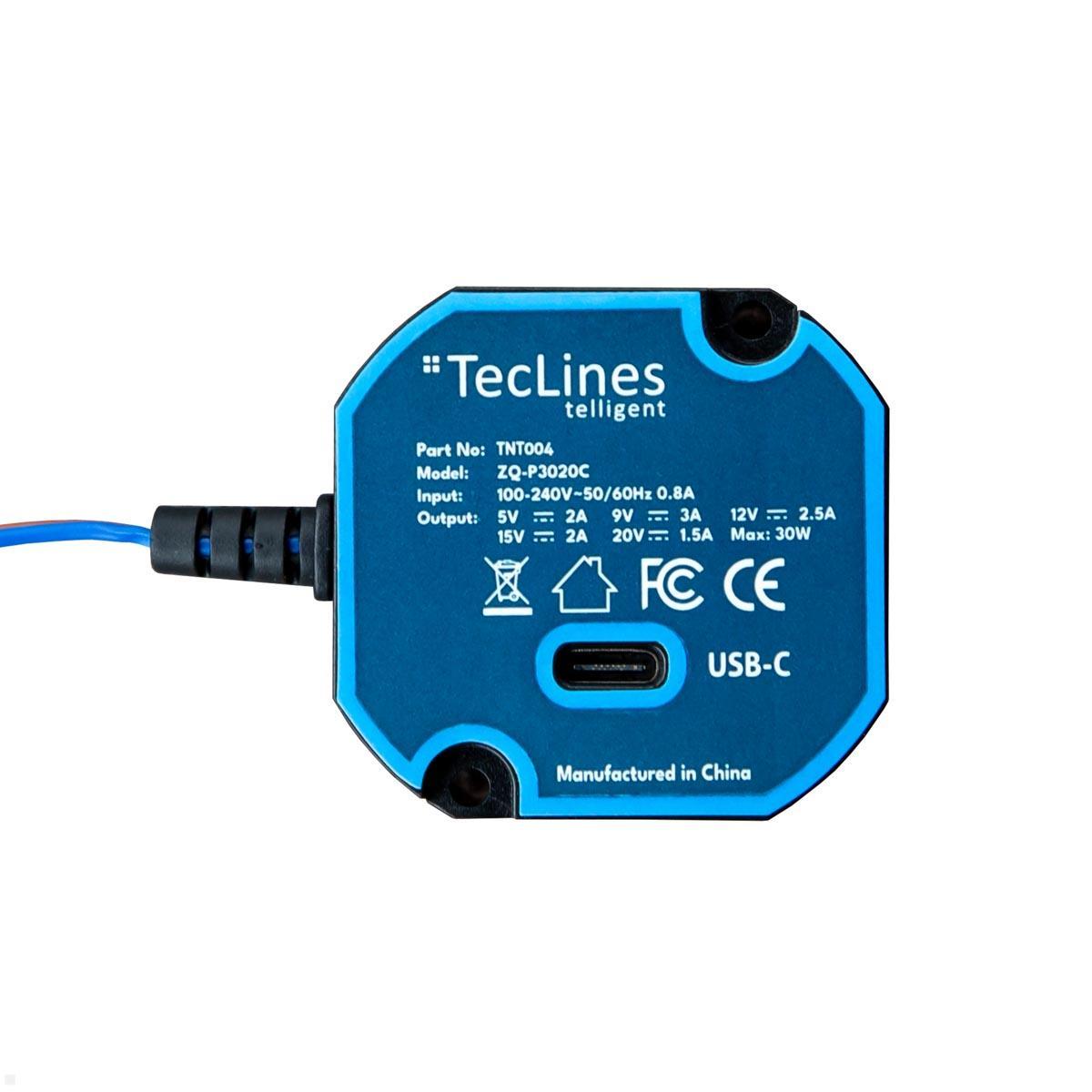 TecLines TNT004 Wandeinbau USB Tablet Unterputz Netzteil 30W Leistung TecLines TNT004 Wandeinbau USB Tablet Unterputz Netzteil 30W Leistung von TecLines