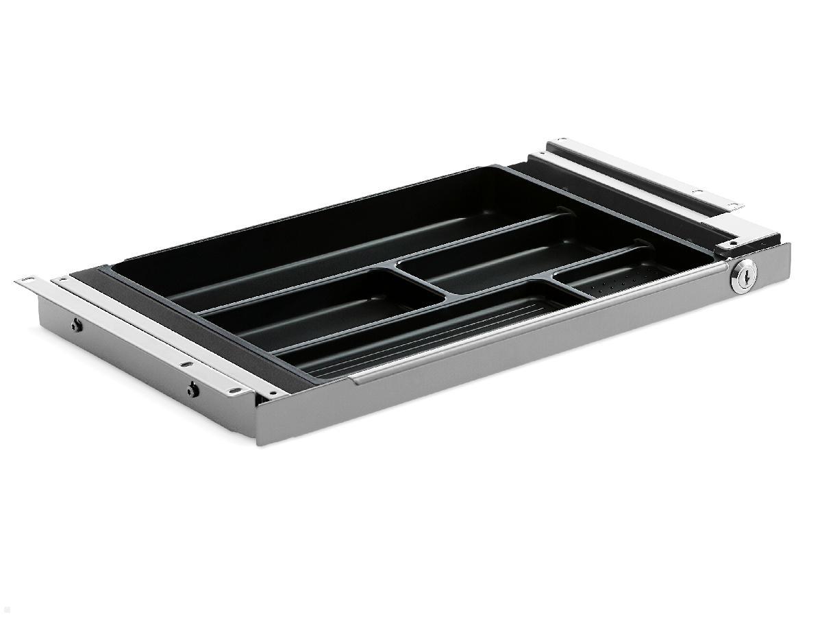 TecLines TUS004A ausziehbare Unterbau Schublade S abschlie?bar, silber TecLines TUS004A ausziehbare Unterbau Schublade S abschlie?bar, silber von TecLines