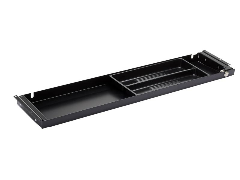 TecLines TUS006B Unterbau Schublade 186mm tief L, abschlie?bar, schwarz von TecLines
