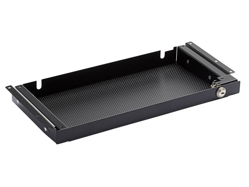 TecLines TUS008B Unterbau Schublade 186mm tief S, abschlie?bar, schwarz von TecLines
