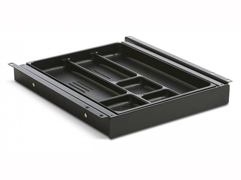 TecLines TUS014B ausziehbare Unterbau Schublade S, schwarz von TecLines