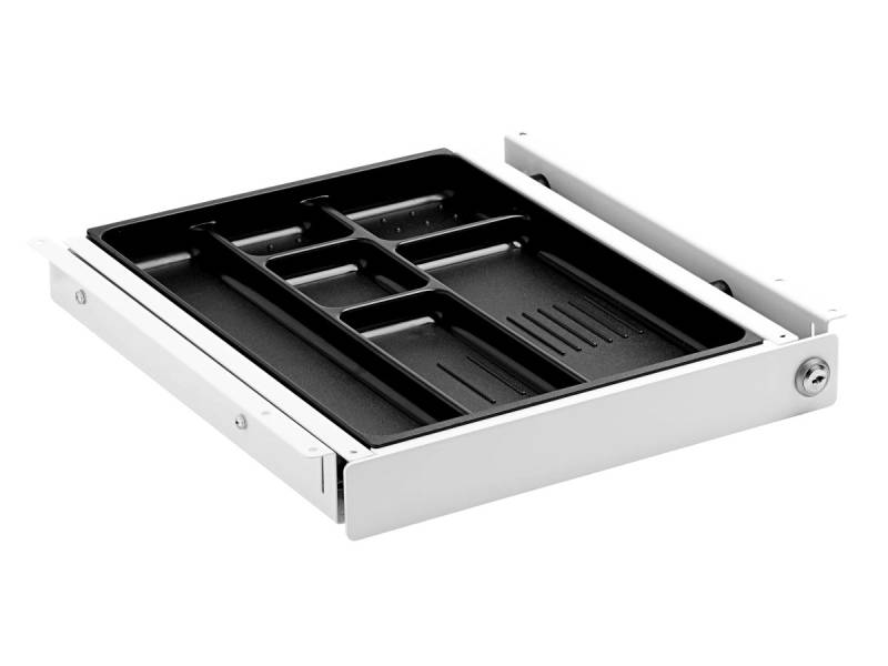 TecLines TUS015W ausziehbare Unterbau Schublade S inkl. Schloss, wei? von TecLines