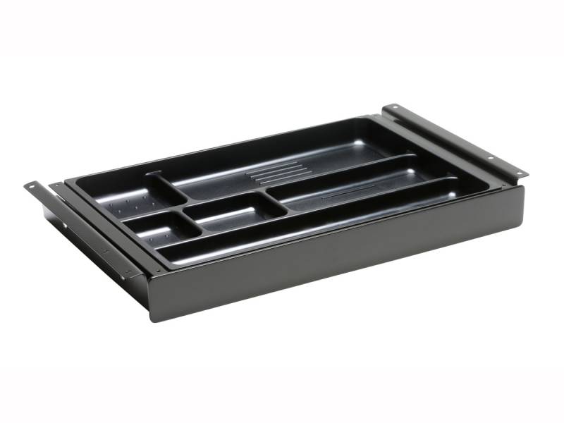TecLines TUS016B ausziehbare Unterbau Schublade M, schwarz von TecLines