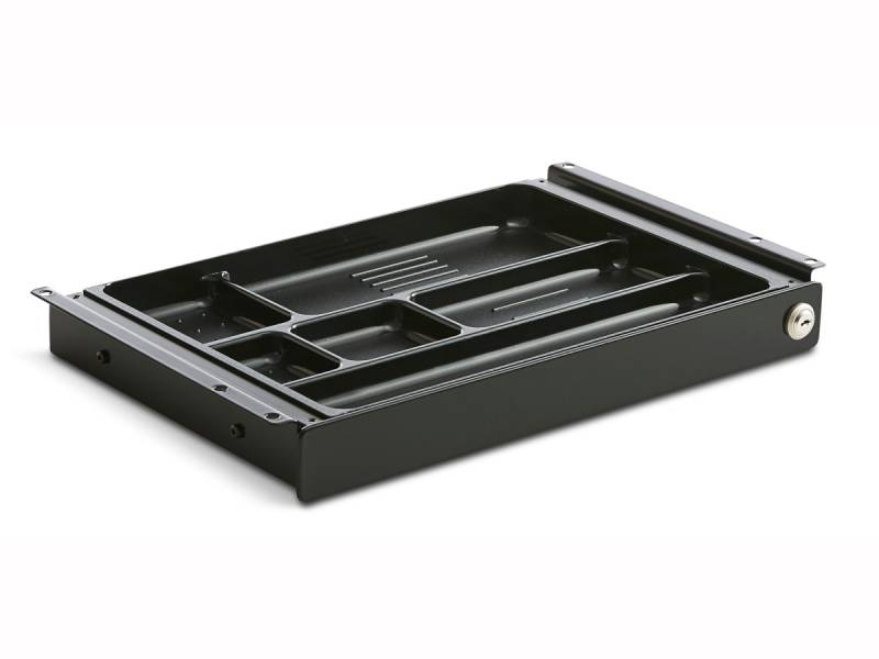 TecLines TUS017B ausziehbare Unterbau Schublade M inkl. Schloss, schwarz von TecLines