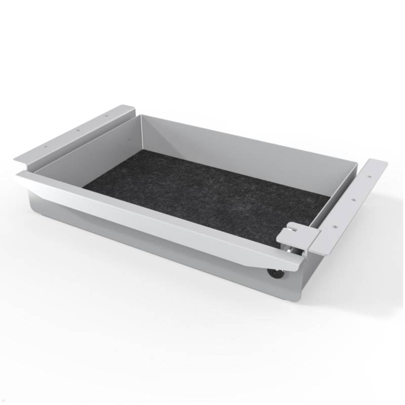 TecLines TUS018S ausziehbare Unterbau Schublade, abschlie?bar, silber von TecLines