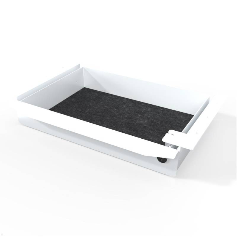 TecLines TUS018W ausziehbare Unterbau Schublade, abschlie?bar, wei? von TecLines