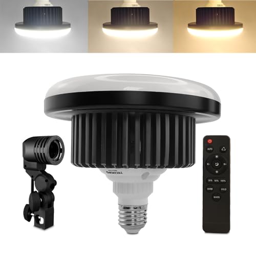 150W LED Fotolicht, 3000–6500K E27 Lamp buchse für Fotografie Softbox, mit Fernbedienung, verwendet für Fotostudio, Heimbeleuchtung, Videofüllung, Tik TOK Video Live Streaming 150W LED Fotolicht, 3000–6500K E27 Lamp buchse für Fotografie Softbox, mit Fernbedienung, verwendet für Fotostudio, Heimbeleuchtung, Videofüllung, Tik TOK Video Live Streaming von Tecdigbo