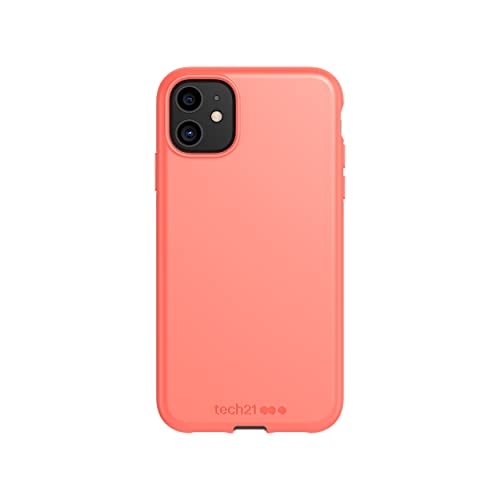 Tech21 Studio Color Handyhülle - Kompatibel mit iPhone 11 - Schlankes Profil mit antimikrobiellen Eigenschaften und Fallschutz - Coral von Tech 21