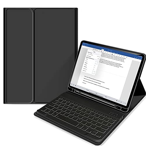 Tech-Protect SC Pen - Magnetische Hülle mit Tastatur, Cover mit Standfunktion, Auto Sleep/Wake Up Schutzhülle | Kompatibel mit iPad 10.2 2019/2020 / 2021 | Schwarz von Tech-Protect