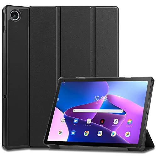 Tech-Protect SmartCase - Klapphülle, Schutzhülle mit Standfunktion, Magnetische Hülle | Kompatibel mit Lenovo Tab M10 Plus 10.6 3rd Gen | Schwarz von Tech-Protect