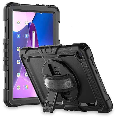 Tech-Protect Solid360 - Hülle, Schutzhülle mit Standfunktion | Kompatibel mit Lenovo Tab M10 10.1 3rd Gen TB328 | Schwarz von Tech-Protect