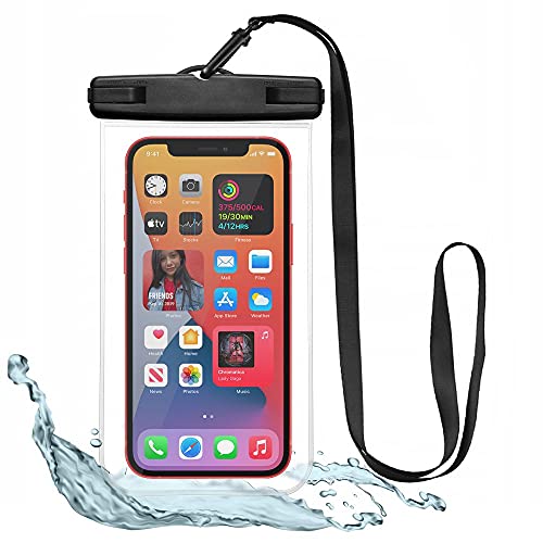 Tech-Protect Waterproof Case - wasserdichte Handyhülle Handytasche 6,9 Zoll - Handy Wasserschutzhülle IPX8 für Schwimmen und Baden, für iPhone 12 Pro/iPhone 11 / Galaxy S20 | Transparent von Tech-Protect