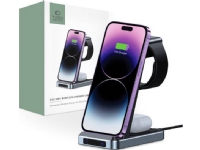 Tech-protect kabelloses Ladegerät QI15W-A26 3in1 Wireless Charger Schwarz von Tech-Protect
