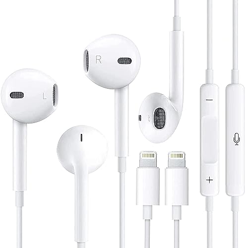 In-Ear-Kopfhörer, kabelgebunden, für iPhone, Apple MFi-zertifiziert, HiFi-Stereo, geräuschisolierende Sound-Ohrhörer mit Mikrofon, 2 P+, Lautstärkeregler, kompatibel mit 14/13/12/11/SE/XR/XS/X/8/7 In-Ear-Kopfhörer, kabelgebunden, für iPhone, Apple MFi-zertifiziert, HiFi-Stereo, geräuschisolierende Sound-Ohrhörer mit Mikrofon, 2 P+, Lautstärkeregler, kompatibel mit 14/13/12/11/SE/XR/XS/X/8/7 von Tech Sense Lab