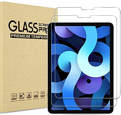 Displayschutzfolie aus gehärtetem Glas für iPad Pro 11 2020, 2021 und Pro 11 2018, transparent, 2 Stück von TechDealsUK