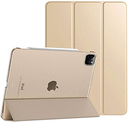 TechDealsUK Magnetische Smart Case für Apple iPad Pro 11 2022 2021 2020 Stand Cover mit Sleep Wake Funktion Apple Pen Steckplatz A2435 A2761 A2301 A2459 A2228 A2068 A2230 A2231 Gold von TechDealsUK
