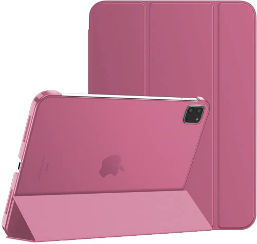 TechDealsUK Magnetische Smart Case für Apple iPad Pro 11 2022 2021 2020 Stand Cover mit Sleep Wake Funktion Apple Pen Steckplatz A2435 A2761 A2301 A2459 A2228 A2068 A2230 A2231 Rosa von TechDealsUK
