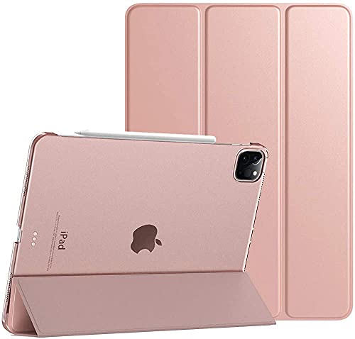 TechDealsUK Magnetische Smart Case für Apple iPad Pro 11 2022 2021 2020 Stand Cover mit Sleep Wake Funktion Apple Pen Steckplatz A2435 A2761 A2301 A2459 A2228 A2068 A2230 A2231 Roségold von TechDealsUK