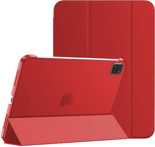TechDealsUK Magnetische Smart Case für Apple iPad Pro 11 2022 2021 2020 Stand Cover mit Sleep Wake Funktion Apple Pen Steckplatz A2435 A2761 A2301 A2459 A2228 A2068 A2230 A2231 Rot von TechDealsUK