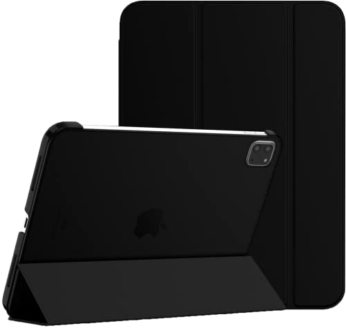 TechDealsUK Magnetische Smart Case für Apple iPad Pro 11 2022 2021 2020 Stand Cover mit Sleep Wake Funktion Apple Pen Steckplatz A2435 A2761 A2301 A2459 A2228 A2068 A2230 A2231 Schwarz von TechDealsUK
