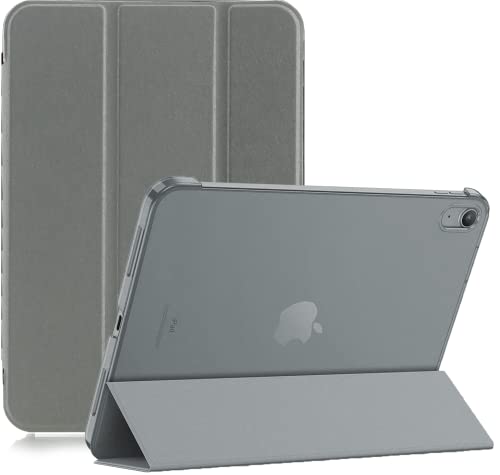 Magnetische Smart Hülle für iPad Mini 6 (2021) 8,3 Zoll A2567 A2568 Stand Case mit Sleep/Wake-Funktion (Silber) von TechDealsUK