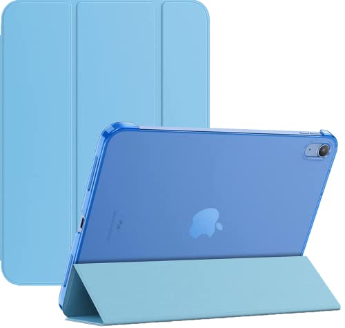 Magnetische Smart-Hülle für iPad Mini 6 (2021) 8,3 Zoll A2567 A2568 Stand-Hülle mit Sleep/Wake-Funktion (Hellblau) von TechDealsUK