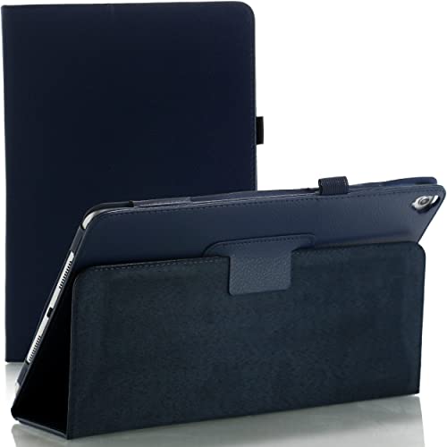 TechDealsUK PU-Leder-Stand-Folio-Hülle für iPad 10.2 9. Generation 2021 8. 7. Generation 2020 2019, iPad Pro 10.5 2017, iPad Air 3 2019 Blau von TechDealsUK