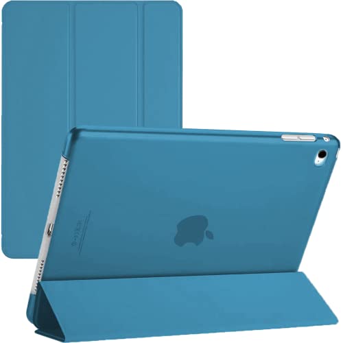 Schutzhülle für iPad Mini 4 (2015) & iPad Mini 5 (2019) Leder-Ständer vorne & hinten A1538 A1550 A2126 A2124 (Aqua) von TechDealsUK
