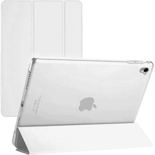Smart Case für Apple iPad 10,2 Zoll (9. Generation 2021) (8. Generation 2020), (7. Generation 2019) Ultra Slim Magnetic Cover (Weiß) von TechDealsUK