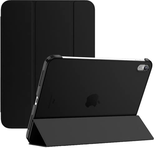 Smart Case für iPad 10. Generation 10.9 (2022) [Modell-Nr. A2757, A2777] Stand Cover Magnetic Auto Sleep Wake Function (Black) von TechDealsUK