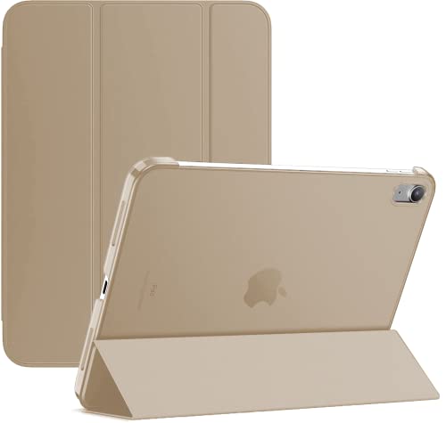 Smart Case für iPad 10. Generation 10.9 (2022) [Modell-Nr. A2757, A2777] Standabdeckung, magnetische automatische Sleep-Wake-Funktion (Gold) von TechDealsUK