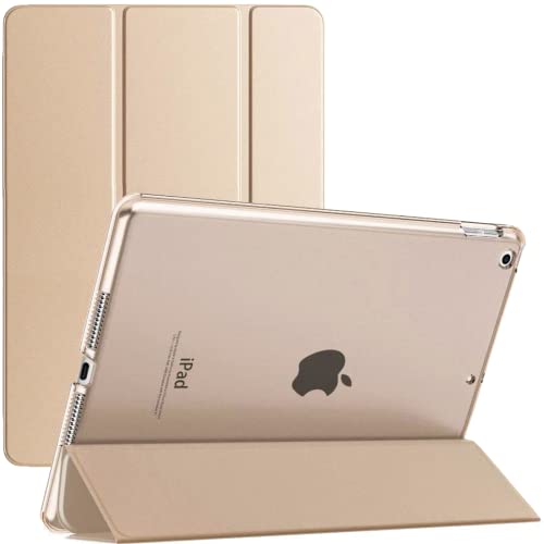 Smart Case für iPad Mini 1/2/3 (2012, 2013, 2014) A1432 A1454 A1455 A1491 A1490 A1489 A1600 A1599 Magnetische Standfunktion Cover mit Automatik Wake /Schlaf (Gold) von TechDealsUK