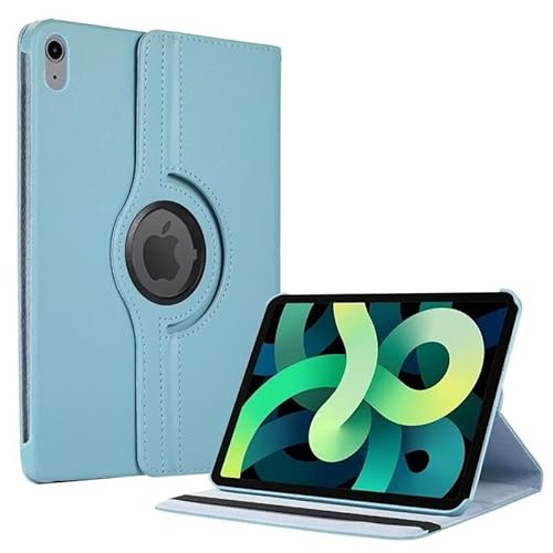 TechDealsUK 360 Grad drehbare Hülle für iPad Mini 6. Generation 2021 8,3 Zoll Modellnummer A2568 Kunstleder Stand Cover Aqua von TechDealsUK