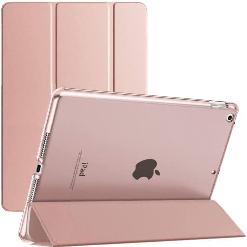 TechDealsUK Smart Case für iPad Mini 1/2/3 (2012, 2013, 2014) A1432 A1454 A1455 A1491 A1490 A1489 A1600 A1599 Magnetischer Ständer Cover mit automatischer Wake-Funktion /Schlafen (Roségold) von TechDealsUK