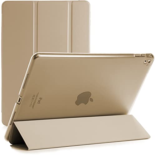 TechDealsUK Smart Case für iPad Pro 9.7 (2016) A1674/1675 Magnetic Stand Cover with Automatic Wake/Sleep (Gold) von TechDealsUK