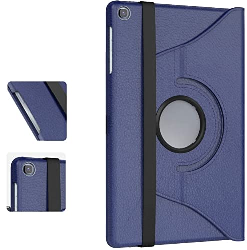 TechDealsUK für Samsung Galaxy Tab S6 Lite 2020 2021 2022 Modell Nr. P620 P625 P610 P615 P613 P619 360 Grad drehbare Hülle Lederständerhülle Blau von TechDealsUK