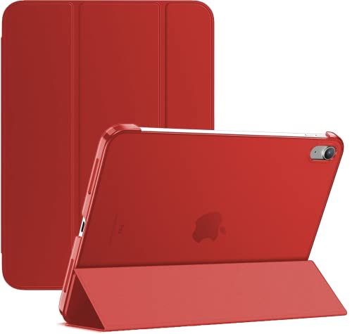 TechDealsUK für iPad 10. Generation 10.9 2022 Modellnummern A2757, A2777 Smart Case Stand Cover mit magnetischer automatischer Sleep/Wake-Funktion für iPad 10, Rot von TechDealsUK