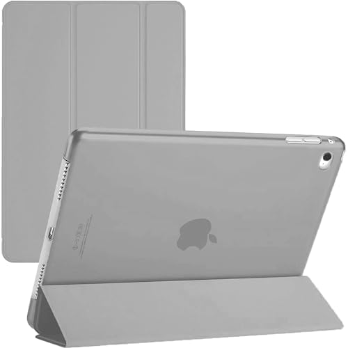 TechDealsUK iPad 9.7 6. Generation (2018) Smart Magnetic Stand Case Cover with Automatic Wake/Sleep A1954 A1893 (Grau) von TechDealsUK